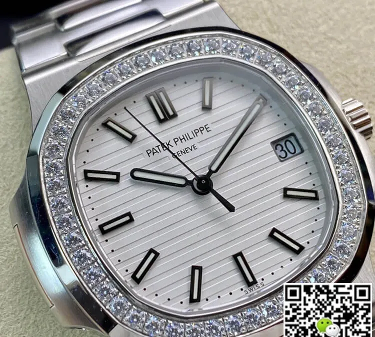 Patek Philippe Nautilus 5713 1G-010 PPF Factory 1:1 Best Edition Replica Watch V4 White Dial Swiss Cal.324 SC